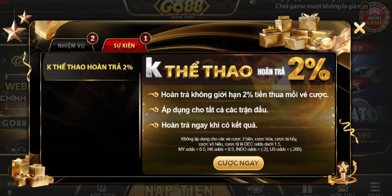 Các sự kiện thường niên trên Go88