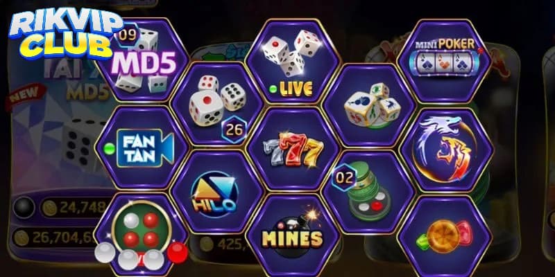 Tính năng và quy tắc chơi minigame Rikvip