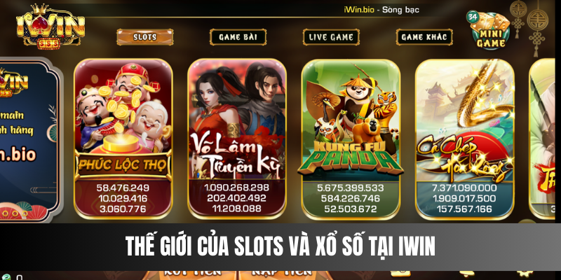 Thế Giới Của Slots và Xổ Số Tại IWIN